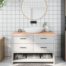 Encimera de baño madera maciza sin tratar 120x60x(2-6) cm de vidaXL, Encimeras - Ref: Foro24-3156048, Precio: 103,00 €, Descu...