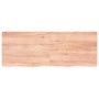 Encimera baño madera maciza tratada marrón claro 160x60x(2-4)cm de vidaXL, Encimeras - Ref: Foro24-3156159, Precio: 127,97 €,...