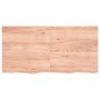 Encimera baño madera maciza tratada marrón claro 120x60x(2-6)cm de vidaXL, Encimeras - Ref: Foro24-3156144, Precio: 118,41 €,...