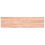 Encimera baño madera maciza tratada marrón claro 160x40x(2-6)cm de vidaXL, Encimeras - Ref: Foro24-3156156, Precio: 112,55 €,...