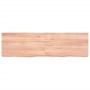 Encimera baño madera maciza tratada marrón claro 140x40x(2-6)cm de vidaXL, Encimeras - Ref: Foro24-3156148, Precio: 98,83 €, ...
