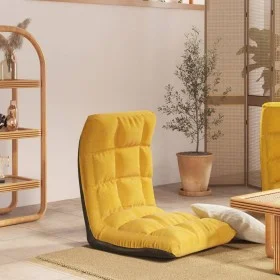 Mustard Yellow Fabric Folding Floor Lounger by vidaXL, Floor chairs - Ref: Foro24-336591, Price: 73,91 €, Discount: %