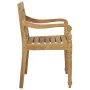 Sillas Batavia 2 uds teca maciza con cojines color crema de vidaXL, Sillas de jardín - Ref: Foro24-3062129, Precio: 246,02 €,...