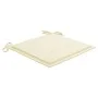 Sillas Batavia 2 uds teca maciza con cojines color crema de vidaXL, Sillas de jardín - Ref: Foro24-3062129, Precio: 246,02 €,...