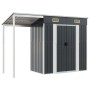 Cobertizo jardín tejado largo acero antracita 277x110,5x181 cm de vidaXL, Cobertizos - Ref: Foro24-364526, Precio: 268,03 €, ...