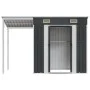 Cobertizo jardín tejado largo acero antracita 277x110,5x181 cm de vidaXL, Cobertizos - Ref: Foro24-364526, Precio: 242,76 €, ...