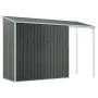 Cobertizo jardín tejado largo acero antracita 277x110,5x181 cm de vidaXL, Cobertizos - Ref: Foro24-364526, Precio: 242,76 €, ...
