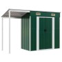 Cobertizo jardín tejado alargado acero verde 277x110,5x181 cm de vidaXL, Cobertizos - Ref: Foro24-364524, Precio: 234,82 €, D...