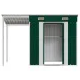 Cobertizo jardín tejado alargado acero verde 277x110,5x181 cm de vidaXL, Cobertizos - Ref: Foro24-364524, Precio: 220,97 €, D...