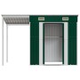 Cobertizo jardín tejado alargado acero verde 277x110,5x181 cm de vidaXL, Cobertizos - Ref: Foro24-364524, Precio: 234,82 €, D...