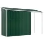 Cobertizo jardín tejado alargado acero verde 277x110,5x181 cm de vidaXL, Cobertizos - Ref: Foro24-364524, Precio: 220,97 €, D...