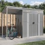 Cobertizo jardín tejado alargado acero gris 277x110,5x181 cm de vidaXL, Cobertizos - Ref: Foro24-364525, Precio: 259,30 €, De...