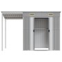 Cobertizo jardín tejado alargado acero gris 277x110,5x181 cm de vidaXL, Cobertizos - Ref: Foro24-364525, Precio: 259,30 €, De...
