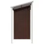 Cobertizo jardín tejado alargado acero marrón 277x110,5x181 cm de vidaXL, Cobertizos - Ref: Foro24-364527, Precio: 248,28 €, ...
