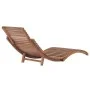Tumbona plegable de madera maciza de teca de vidaXL, Tumbonas - Ref: Foro24-44666, Precio: 173,02 €, Descuento: %