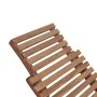 Tumbona plegable de madera maciza de teca de vidaXL, Tumbonas - Ref: Foro24-44666, Precio: 173,02 €, Descuento: %