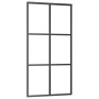 Puerta corredera con herrajes ESG vidrio y aluminio 102x205 cm de vidaXL, Puertas - Ref: Foro24-3081949, Precio: 270,56 €, De...