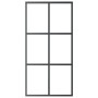 Puerta corredera con herrajes ESG vidrio y aluminio 102x205 cm de vidaXL, Puertas - Ref: Foro24-3081949, Precio: 270,56 €, De...