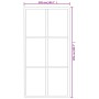 Puerta corredera con herrajes ESG vidrio y aluminio 102x205 cm de vidaXL, Puertas - Ref: Foro24-3081949, Precio: 270,56 €, De...