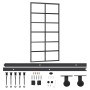 Puerta corredera con herrajes ESG vidrio y aluminio 102x205 cm de vidaXL, Puertas - Ref: Foro24-3081961, Precio: 230,65 €, De...
