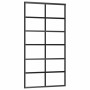 Puerta corredera con herrajes ESG vidrio y aluminio 102x205 cm de vidaXL, Puertas - Ref: Foro24-3081961, Precio: 230,65 €, De...