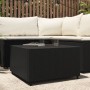 Mesa de centro jardín cuadrada ratán sintético negro 50x50x30cm en Mesas de jardín | Comprar online en Foru.es