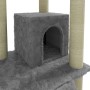 Rascador para gatos con postes de sisal gris claro 155 cm en Mobiliario para gatos | Comprar online en Foru.es