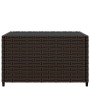 Mesa de centro jardín cuadrada ratán PE marrón 50x50x30 cm en Mesas de jardín | Comprar online en Foru.es
