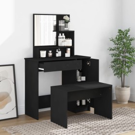 Juego de muebles de tocador negro 86,5x35x136 cm de vidaXL, Tocadores para dormitorios - Ref: Foro24-3114148, Precio: 104,74 ...