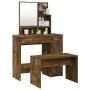 Smoked oak dressing table set 86.5x35x136 cm by vidaXL, Bedroom Dressers - Ref: Foro24-3114152, Price: 94,40 €, Discount: %
