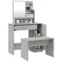 Schminktisch-Set in Betongrau, 86,5 x 35 x 136 cm von vidaXL, Schlafzimmerkommoden - Ref: Foro24-3114150, Preis: 100,04 €, Ra...