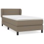 Cama box spring con colchón tela gris taupe 80x200 cm de vidaXL, Camas y somieres - Ref: Foro24-3126041, Precio: 303,77 €, De...