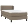 Cama box spring con colchón tela gris taupe 90x200 cm de vidaXL, Camas y somieres - Ref: Foro24-3126057, Precio: 311,76 €, De...