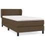 Cama box spring con colchón tela marrón oscuro 80x200 cm de vidaXL, Camas y somieres - Ref: Foro24-3126120, Precio: 307,27 €,...