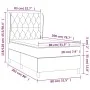Cama box spring con colchón tela azul 80x200 cm de vidaXL, Camas y somieres - Ref: Foro24-3128163, Precio: 375,75 €, Descuent...