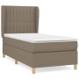 Cama box spring con colchón tela gris taupe 90x200 cm de vidaXL, Camas y somieres - Ref: Foro24-3128657, Precio: 389,24 €, De...