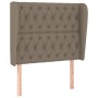Cama box spring con colchón tela gris taupe 90x200 cm de vidaXL, Camas y somieres - Ref: Foro24-3128737, Precio: 414,23 €, De...