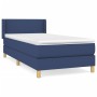 Cama box spring con colchón tela azul 80x200 cm de vidaXL, Camas y somieres - Ref: Foro24-3130151, Precio: 290,39 €, Descuent...