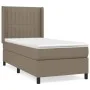 Box spring bed with taupe gray fabric mattress 90x200 cm by vidaXL, Beds and slatted bases - Ref: Foro24-3131565, Price: 376,...