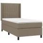 Box spring bed with taupe gray fabric mattress 90x200 cm by vidaXL, Beds and slatted bases - Ref: Foro24-3131565, Price: 376,...