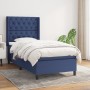 Cama box spring con colchón tela azul 80x200 cm de vidaXL, Camas y somieres - Ref: Foro24-3131631, Precio: 375,68 €, Descuent...