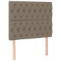 Cama box spring con colchón tela gris taupe 90x200 cm de vidaXL, Camas y somieres - Ref: Foro24-3132205, Precio: 407,31 €, De...
