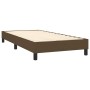 Cama box spring colchón y luces LED tela marrón oscuro 80x200cm de vidaXL, Camas y somieres - Ref: Foro24-3133432, Precio: 31...