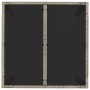 Mesa de jardín superficie de vidrio ratán PE gris 90x90x75 cm en Mesas de jardín | Comprar online en Foru.es
