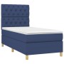 Cama box spring colchón y luces LED tela azul 80x200 cm de vidaXL, Camas y somieres - Ref: Foro24-3135635, Precio: 345,93 €, ...