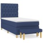 Cama box spring con colchón tela azul 80x200 cm de vidaXL, Camas y somieres - Ref: Foro24-3137355, Precio: 366,84 €, Descuent...