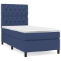 Cama box spring con colchón tela azul 80x200 cm de vidaXL, Camas y somieres - Ref: Foro24-3141975, Precio: 364,45 €, Descuent...