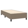 Cama box spring con colchón tela gris taupe 90x200 cm de vidaXL, Camas y somieres - Ref: Foro24-3141989, Precio: 387,32 €, De...