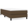 Cama box spring con colchón tela marrón oscuro 80x200 cm de vidaXL, Camas y somieres - Ref: Foro24-3144032, Precio: 278,81 €,...