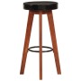 Taburetes de cocina 2 uds cuero auténtico madera maciza acacia de vidaXL, Taburetes de cocina - Ref: Foro24-348165, Precio: 1...